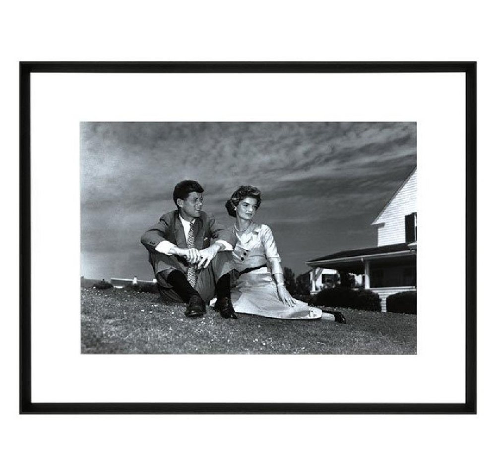 Ablo-Blommaert Wanddekoobjekt Jack and Jackie 1953 Schwarzweiß (90x70cm) von Ablo-Blommaert
