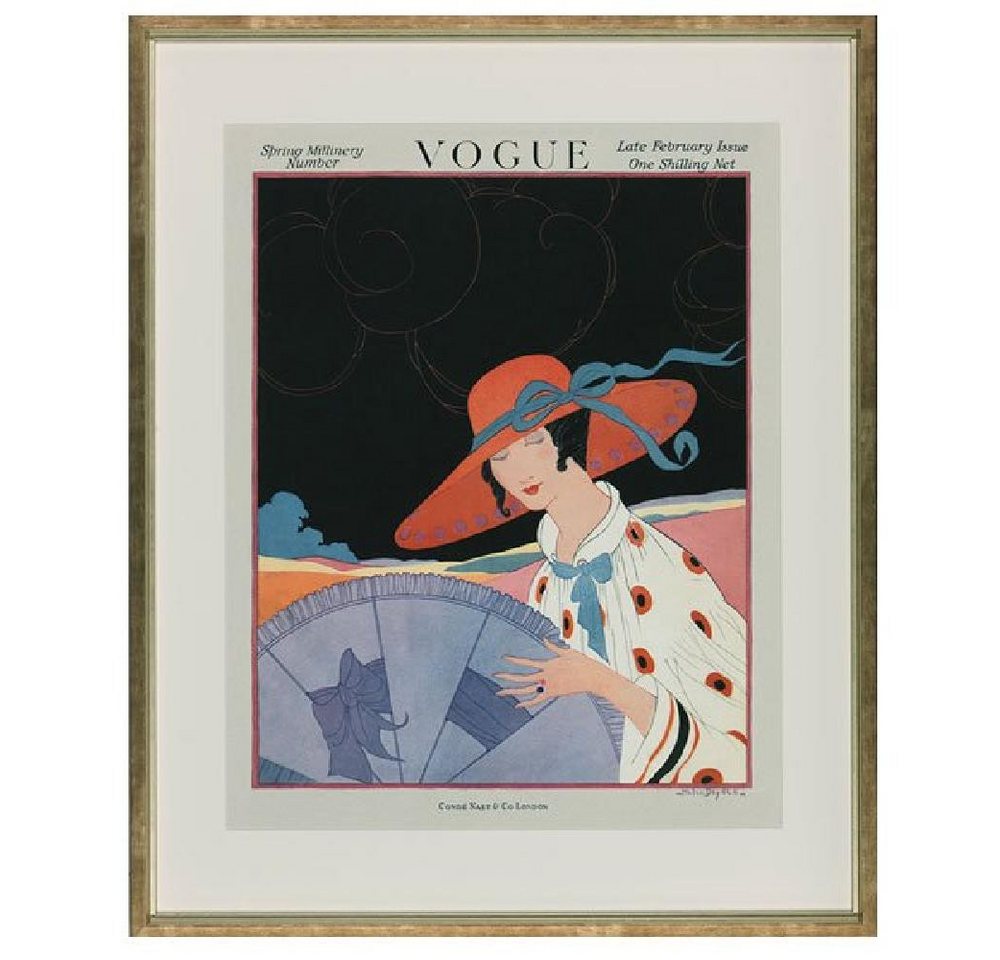 Ablo-Blommaert Wanddekoobjekt Vogue Cover Februar 1917 (65x80cm) von Ablo-Blommaert