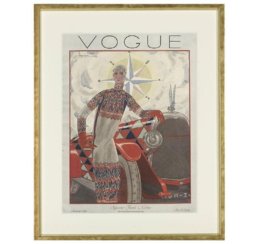 Ablo-Blommaert Wanddekoobjekt Vogue Cover Januar 1925 (65x80cm) von Ablo-Blommaert