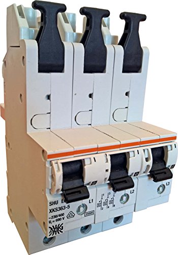 Abn XKS363-5 SHU-Schalter/3-polig/63A SammelS-Montage_Charakteristik E von Abn