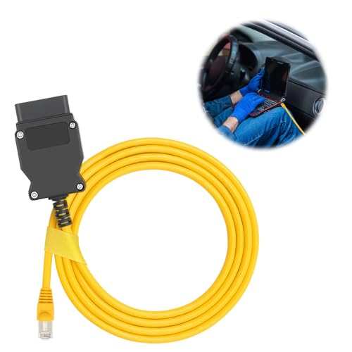 Abnaok Enet OBD2 Kabel, 2M Ethernet Interface Obd2, Schnittstellenkabel Codierung Programmierung Diagnose Anschlusswerkzeuge, ICOM ISTA + Bootmod3 Bimmercode F- Serie OBD2 von Abnaok