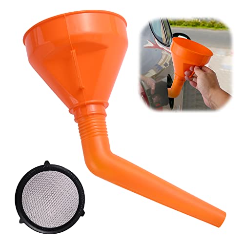 Abnaok Trichter mit Schlauch, Universal Einfülltrichter 1,2 Liter, Trichter mit Sieb Abnehmbarer, öltrichter schnelle Filtration Abnaok Trichter mit Schlauch, Universal Einfülltrichter 1,2 Liter, Trichter mit Sieb Abnehmbarer, öltrichter schnelle Filtration von Abnaok