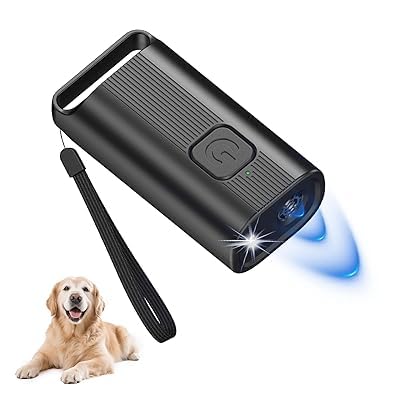 Anti-Bell-Gerät für Hunde, Handheld-Ultraschall-Hunde-Bellgerät, Mini-Ultraschall-Bell-Stopper, leistungsstarke Hunde-Bell-Abschreckungsgeräte mit LED, Auto-Dogbell-Gerät, LED, Innen- und Außenbereich Anti-Bell-Gerät für Hunde, Handheld-Ultraschall-Hunde-Bellgerät, Mini-Ultraschall-Bell-Stopper, leistungsstarke Hunde-Bell-Abschreckungsgeräte mit LED, Auto-Dogbell-Gerät, LED, Innen- und Außenbereich von Abnaok