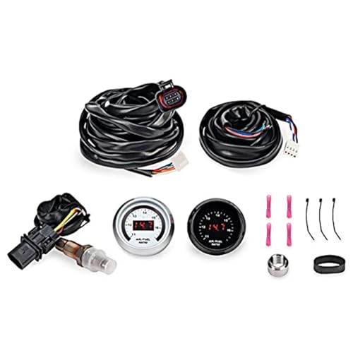 Aboiled 1 Satz Racing 30-4110 AFR 52 mm Breitband O2 UEGO Controller Luft-Kraftstoff-Verhältnisanzeige AFR mit 4,9 LSU Sauerstoffsensor 0258017025 von Aboiled