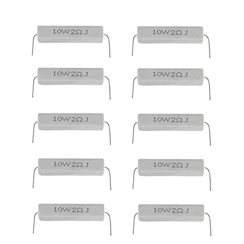 Aboiled 10 Stueck drahtgewickelt Keramik Zement Widerstand 2 Ohm 10W Watt Aboiled 10 Stueck drahtgewickelt Keramik Zement Widerstand 2 Ohm 10W Watt von Aboiled