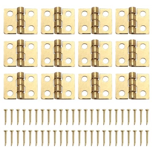Aboiled 12 Stueck Mini Schrank Wandschrank Scharnier fuer 1/12 Puppenhaus Miniatur Moebel Golden Aboiled 12 Stueck Mini Schrank Wandschrank Scharnier fuer 1/12 Puppenhaus Miniatur Moebel Golden von Aboiled