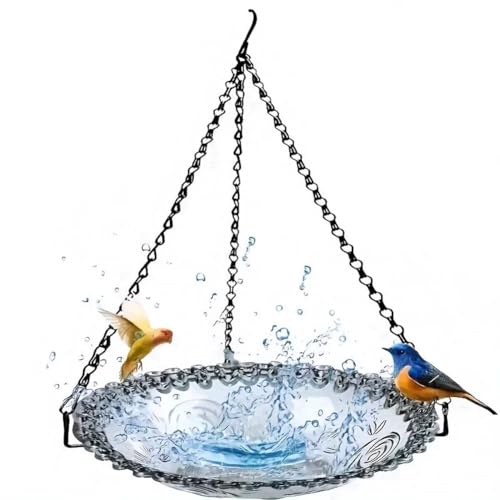 Aboiled 2 STÜCKE Outdoor Hängende Vogelfutterstation Gartendekoration Vogelbad Tablett Wassertränke Haustier Futterspender für Haustierbedarf, C von Aboiled