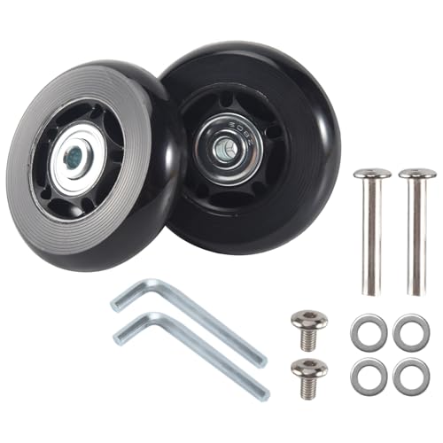 Aboiled 2 Satz GepäCk Koffer ErsatzräDer Achsen Gummi Deluxe Reparatur OD 64Mm Neu von Aboiled
