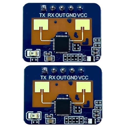 Aboiled 2 Stück HLK-LD2410C 24G Sensor für Menschliche Anwesenheit BT-Funktion App Radarsensormodul FMCW Millimeterwellen-Bewegungserkennung von Aboiled