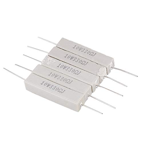 Aboiled 5 x 330 Ohm 5% 10W Watt Drahtwicklung Keramik Zement-Widerstaende Aboiled 5 x 330 Ohm 5% 10W Watt Drahtwicklung Keramik Zement-Widerstaende von Aboiled