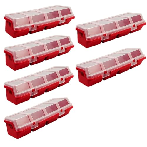 Aboiled 6-Teilige Schrauben-Organizer, Aufbewahrungsbehälter mit Deckel, Stapelbare Kunststoff-Hardware-Organizer-Box für die Organisation Von Nägeln und Werkzeugen in der Garage Aboiled 6-Teilige Schrauben-Organizer, Aufbewahrungsbehälter mit Deckel, Stapelbare Kunststoff-Hardware-Organizer-Box für die Organisation Von Nägeln und Werkzeugen in der Garage von Aboiled