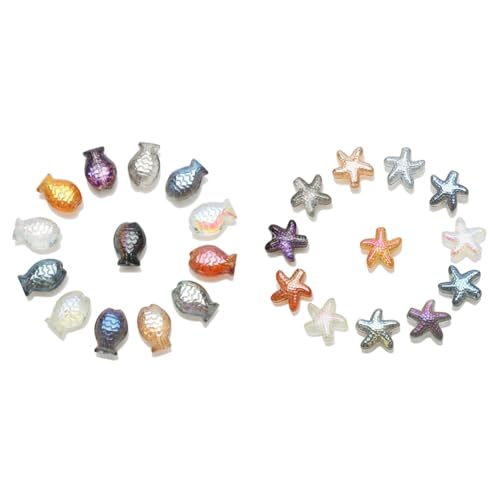 Aboiled 60 Stück Kristallanhänger Fisch Seestern Form Glas Facettierte Perlen Bastelmaterial Schmuckherstellung Ohrringe Lieferant Ersatzteile Aboiled 60 Stück Kristallanhänger Fisch Seestern Form Glas Facettierte Perlen Bastelmaterial Schmuckherstellung Ohrringe Lieferant Ersatzteile von Aboiled