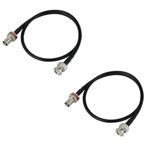 Aboiled Antennen-Verlängerungskabel für Drahtloses Mikrofon, 61 cm, mit BNC-Anschluss, 2er-Pack für Rack-Mount-Systeme von Aboiled