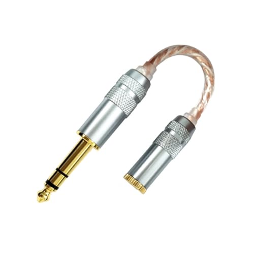 Aboiled Audio Adapter Kabel 4,4mm Weiblich auf 6,35mm Männlich zu Weiblich HIFI Decoding Audio Stereo HiFi Balance Konvertierungskabel von Aboiled