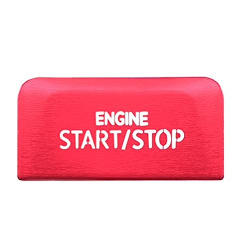 Aboiled Auto Motor Start Stop Taste Schalter Abdeckung Trim für Golf 8 MK8 AT ZubehöR 2020 2021 Rot von Aboiled