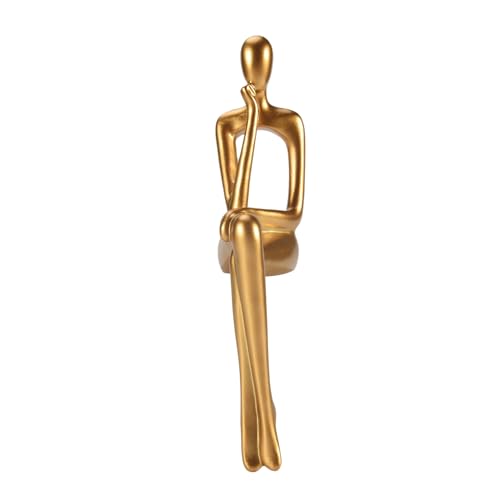 Aboiled Denker Statue Abstrakte Figur Skulptur Kleine Ornamente Kunst Harz Statue zu Hause Gold Abstrakte Statue Büro Dekoration C Aboiled Denker Statue Abstrakte Figur Skulptur Kleine Ornamente Kunst Harz Statue zu Hause Gold Abstrakte Statue Büro Dekoration C von Aboiled