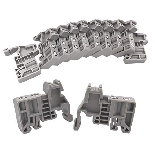 Aboiled E/Uk Din Schienen Anschluss BlöCke, End Stopper Halterung, Anschluss Block Anschluss (Packung Von 100) von Aboiled