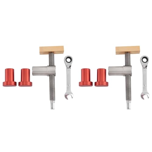 Aboiled Holzbearbeitungs-Bank-Hundeklemmen mit Bank-Hundestopp-Sets, Clip-Klemmbefestigung, Schraubstock, Tischlerwerkzeuge (19 Mm) C von Aboiled