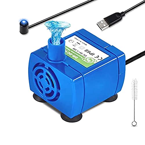 Aboiled Katzen Brunnen Pumpe, Haustier Wasser Brunnen Pumpe Pumpe -DC160 Motor für Runden Katzen Brunnen mit Blumen Kappe Aboiled Katzen Brunnen Pumpe, Haustier Wasser Brunnen Pumpe Pumpe -DC160 Motor für Runden Katzen Brunnen mit Blumen Kappe von Aboiled
