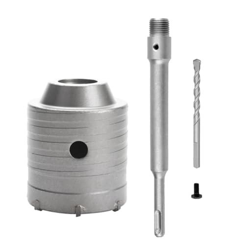 Aboiled SDS Plus Hammerbohrer Wandlochsäge Bohrerset Schneidwerkzeuge mit Rundem Schaft Beton Zement Lochöffner, 60 mm Aboiled SDS Plus Hammerbohrer Wandlochsäge Bohrerset Schneidwerkzeuge mit Rundem Schaft Beton Zement Lochöffner, 60 mm von Aboiled