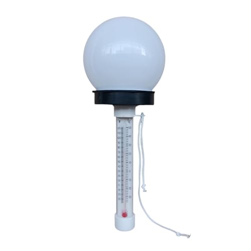Aboiled Solar -Schwimmbad -Thermometer mit LED -Farblicht für Pool -Teich -Spa - -Wassertherapeutikum Bad von Aboiled