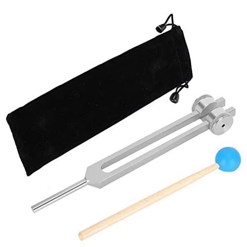 Aboiled Stimmgabeln Aus Aluminiumlegierung, 111-Hz-Stimmgabel mit HäMmern Zur PrüFung des Nervensystems, Klangheilungstherapie, Silber Aboiled Stimmgabeln Aus Aluminiumlegierung, 111-Hz-Stimmgabel mit HäMmern Zur PrüFung des Nervensystems, Klangheilungstherapie, Silber von Aboiled