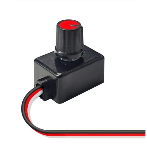 Aboiled Universeller Dimmerschalter, 12-24 V, Niederspannungs-Lichtstreifen-Dimmer für LED-Innenbeleuchtung im Wohnmobil, Deckenleuchtenstreifen für LKWs von Aboiled