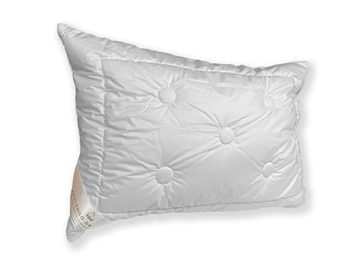 Abolengo de Alpaca Alpaka Kopfkissen mit feinstem Baby Alpaka versteppt 50x70cm, medium (Füllung: Naturlatexstäbchen) von Abolengo de Alpaca
