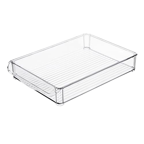 Abonda Gefrierschrank-Organizer-Behälter, Stapelbarer Gefrierschrank, Kühlschrank-Schubladen-Organizer, Kühlschrank-Organizer-Behälter, Kühlschrank-Regalhalter-Aufbewahrungsbox, durchsichtiger von Abonda