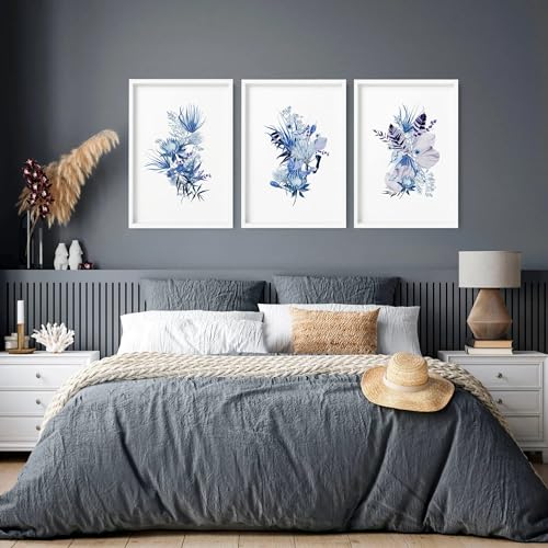 Country Set mit 3 großen Wandkunst für Schlafzimmer, Rahmenhaus, Wandbilder, über dem Bett, ungerahmt, A2, 42 x 59 cm Country Set mit 3 großen Wandkunst für Schlafzimmer, Rahmenhaus, Wandbilder, über dem Bett, ungerahmt, A2, 42 x 59 cm von About Wall Art