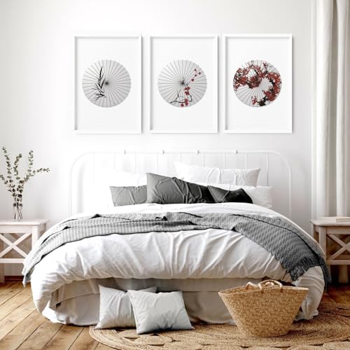 Schlafzimmer Wandkunstdrucke 3er Set Wandbilder Japanisch Wandbehänge Poster über dem Bett Home Decoration Asiatische Wanddekoration Eichenrahmen A4 8x12 in / 21x30cm Schlafzimmer Wandkunstdrucke 3er Set Wandbilder Japanisch Wandbehänge Poster über dem Bett Home Decoration Asiatische Wanddekoration Eichenrahmen A4 8x12 in / 21x30cm von About Wall Art