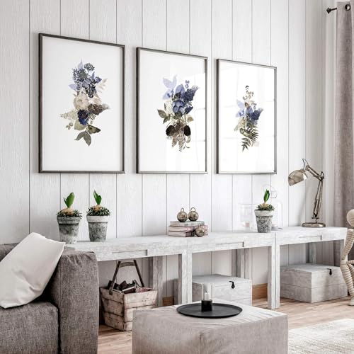 Wandkunstdruckdrucke Botanische Wandbilder 3er Set Boho Chic Wandbehänge Wohnzimmer Dekor Schwarzer Rahmen A2 42x59cm Wandkunstdruckdrucke Botanische Wandbilder 3er Set Boho Chic Wandbehänge Wohnzimmer Dekor Schwarzer Rahmen A2 42x59cm von About Wall Art