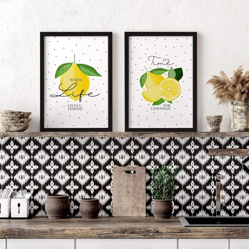 Zitronen Druck 2er Set Große Wandkunstdrucke Wandbilder Riesige Wandbehänge Früchte Wandkunst Poster Eichenrahmen A4 8 x 12 Zoll / 21 x 30 cm Zitronen Druck 2er Set Große Wandkunstdrucke Wandbilder Riesige Wandbehänge Früchte Wandkunst Poster Eichenrahmen A4 8 x 12 Zoll / 21 x 30 cm von About Wall Art