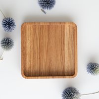 Eiche Serviertablett | Makler Abschluss Geschenk Dekoratives Holztablett Einweihungsparty Viereckiges Charcuteriebrett Käse Platte Aus Holz von Aboutoak