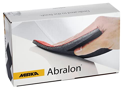 Mirka Abralon 115x140mm Klett 500 Körnung, 20/Pack, zum Schleifen und Polieren von Lack, Holz, Plastik von MIRKA