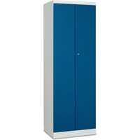 PAVOY Kleiderspind mit aufschlagenden Türen, HxBxT 1.800 x 600 x 500, gemeinsam verschließbar, himmelblau, lichtgrau von Pavoy