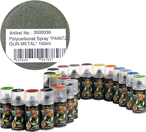 ABSIMA Polycarbonat Spray PAINTZ GUN METAL 150ml von Absima