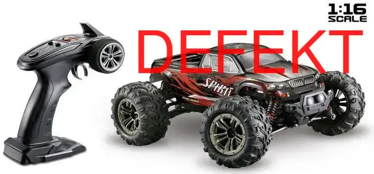 B-Ware Absima Spirit Schwarz/Rot Brushed 1:16 Rc Modellauto Elektro Rt R Defektware von Absima