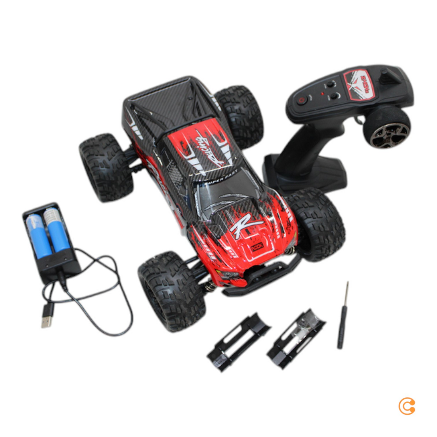 B-Ware Absima Truck Racing Schwarz Rot 1:14 Modellauto Elektro Monstertruck Defektware B-Ware Absima Truck Racing Schwarz Rot 1:14 Modellauto Elektro Monstertruck Defektware von Absima