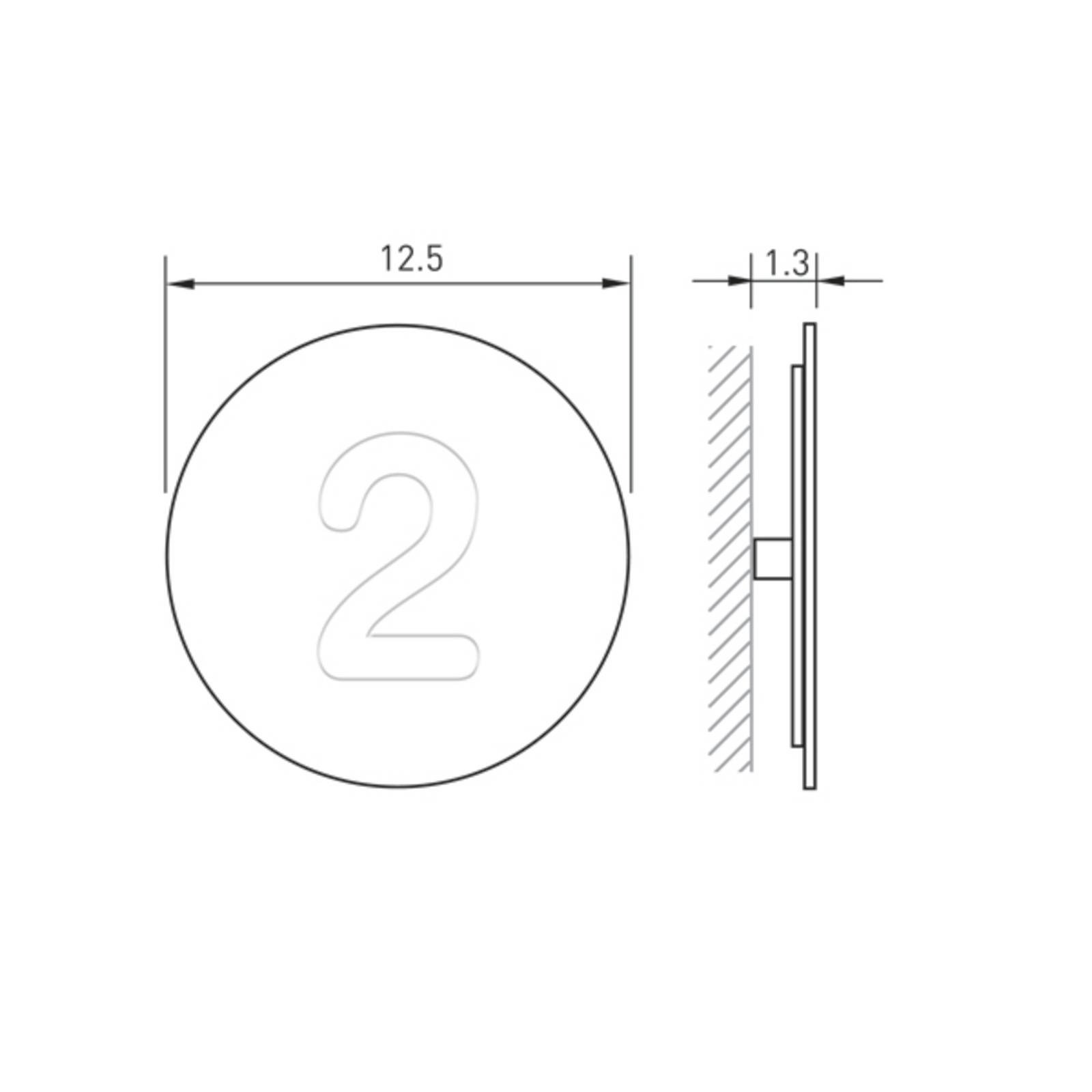 Hausnummer Round aus Edelstahl - 4 von Absolut/ Radius