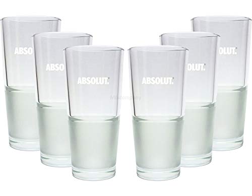 Absolut Vodka Frozen Glas Gläser-Set - 6x Longdrink Gläser von Absolut Vodka