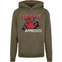 ABSOLUTE CULT Kapuzensweatshirt "ABSOLUTE CULT Herren Deadpool - Approves Basic Hoody", (1 tlg.) von Absolute Cult