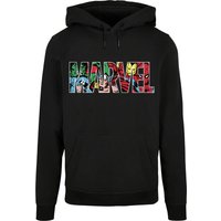 ABSOLUTE CULT Kapuzensweatshirt "ABSOLUTE CULT Herren Marvel Logo Character Infill Hoody", (1 tlg.) von Absolute Cult