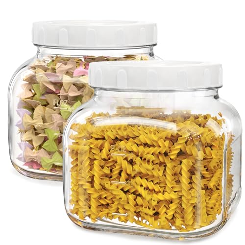 Absovetu 2er Set Einmachgläser mit Schraubdeckel 2.4 Liter - Vorratsgläser mit Deckel Marmeladengläser Breiter Mund Gläser mit Deckel für Kekse Gurken Kimchi Honig Eingelegte Eier Absovetu 2er Set Einmachgläser mit Schraubdeckel 2.4 Liter - Vorratsgläser mit Deckel Marmeladengläser Breiter Mund Gläser mit Deckel für Kekse Gurken Kimchi Honig Eingelegte Eier von Absovetu