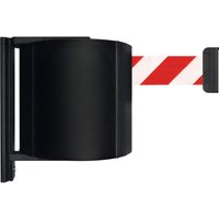 Absperr-Wandgurt XXXL mit magnetischem Endstück, Länge 20 m, rot / weiß diagonal gestreift von Via Guide®
