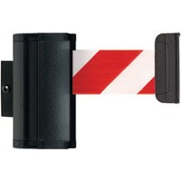 Absperr-Wandgurt M zum Einhängen, Länge 2,3 m, rot / weiß diagonal gestreift von Via Guide®