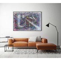 Original Abstrakte Malerei Auf Leinwand, Jackson Pollock Ölgemälde, Splatter Malerei, Große Leinwand Kunst, Stil Tropf Wandkunst A634 Original Abstrakte Malerei Auf Leinwand, Jackson Pollock Ölgemälde, Splatter Malerei, Große Leinwand Kunst, Stil Tropf Wandkunst A634 von AbstractMaker