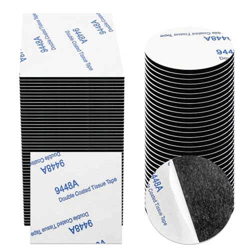 Absyrony 100 Stück Selbstklebend Extra Stark, Klebepads Doppelseitiges, Klebeband Doppelseitig, Doppelseitige Selbstklebendes, für Zuhause Büro Auto Schule,(50 Quadrate + 50 Runde) von Absyrony