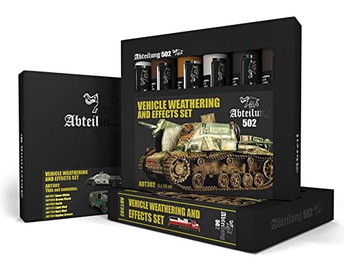 Abteilung 502 OIL SET ABT302 Vehicle Weathering and Effects Set (6x20ml tubes) von Abteilung 502