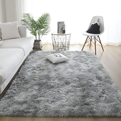 Abtel Hochflor Teppich Wohnzimmer Anti-RutschFellteppich Shaggy Flauschig Weich Modern Kunstfell Fell Imitat Einfarbig Schlafzimmer Bettvorleger, Größe:140x200CM von Abtel